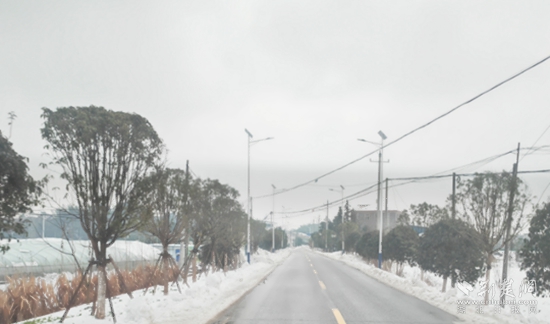 省道S356董家垅-朱新線路口9.3公里，都清理到邊，路面不見雪 高橋鎮(zhèn).jpg